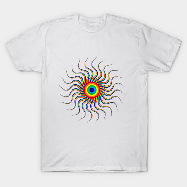 Rainbow Sun T-Shirt by Beesgifts